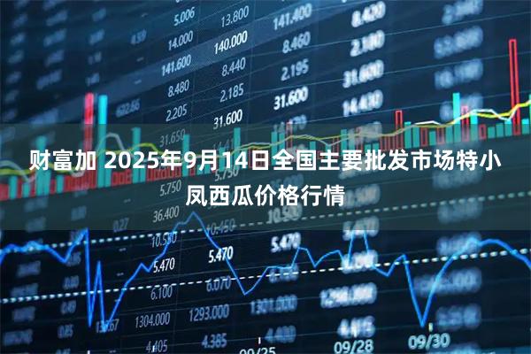 财富加 2025年9月14日全国主要批发市场特小凤西瓜价格行情