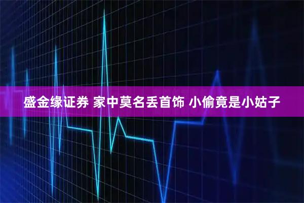 盛金缘证券 家中莫名丢首饰 小偷竟是小姑子
