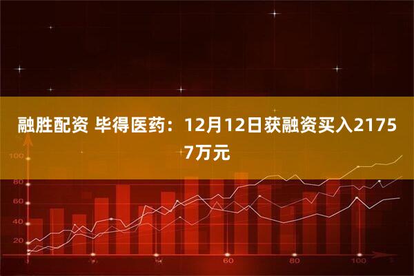 融胜配资 毕得医药：12月12日获融资买入21757万元